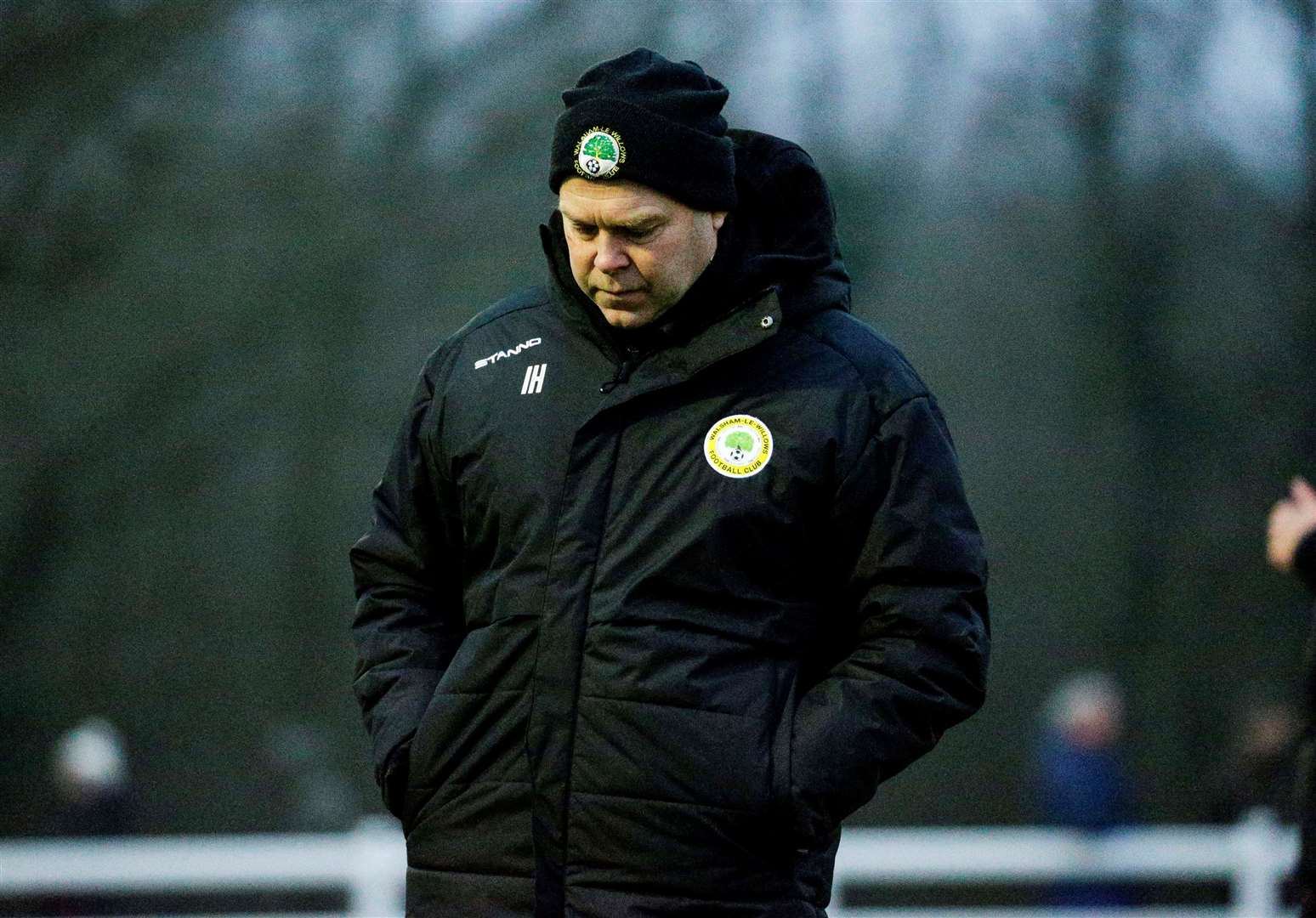 Walsham-le-Willows joint manager Ian Hubbard cuts a deflated figure Picture: Mark Bullimore