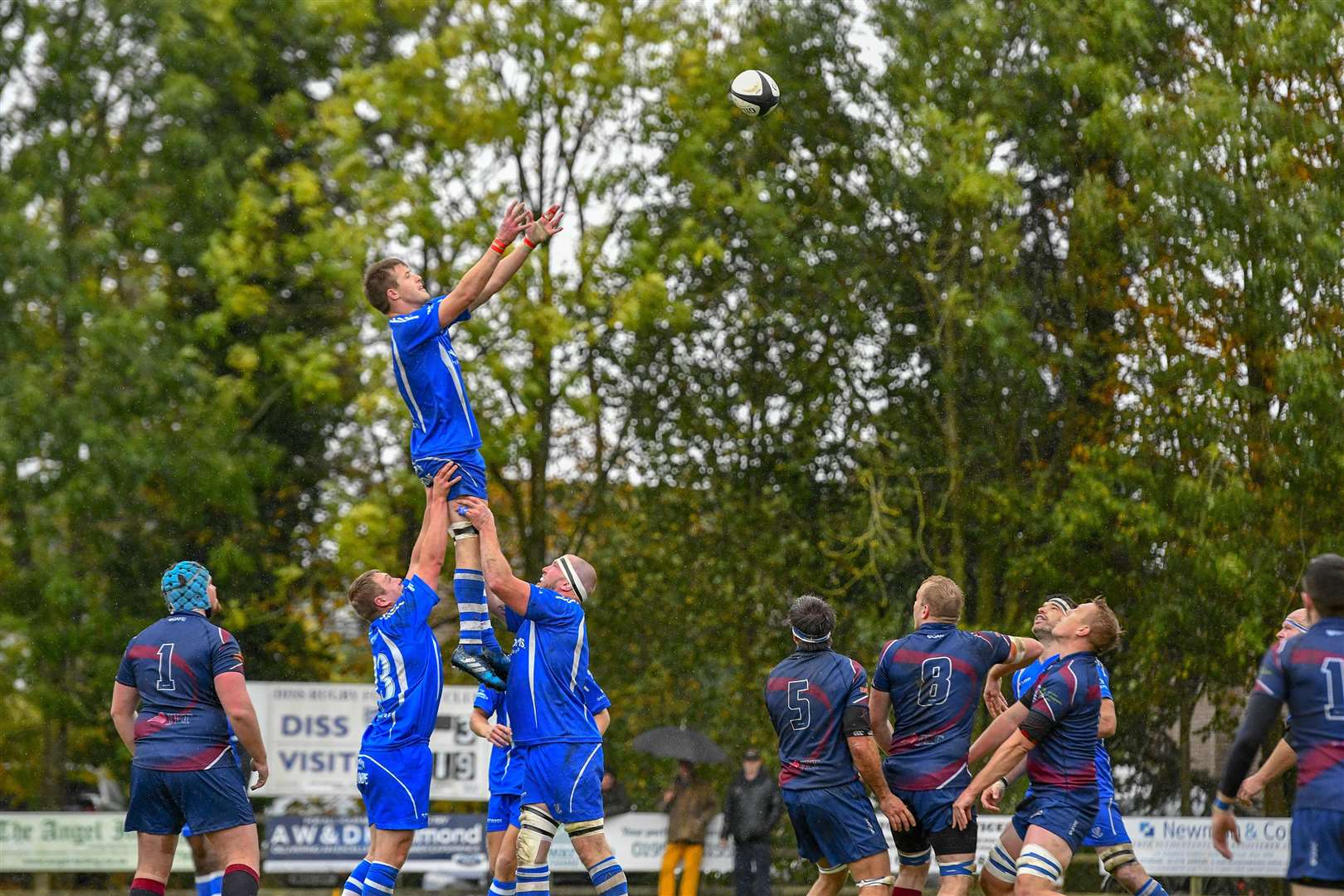 Roydon, Norfolk, UK, 06 October 2018..Rugby action from Diss v Old Haberdashers - Matt Warren..Picture: Mark Bullimore Photography. (4635739)