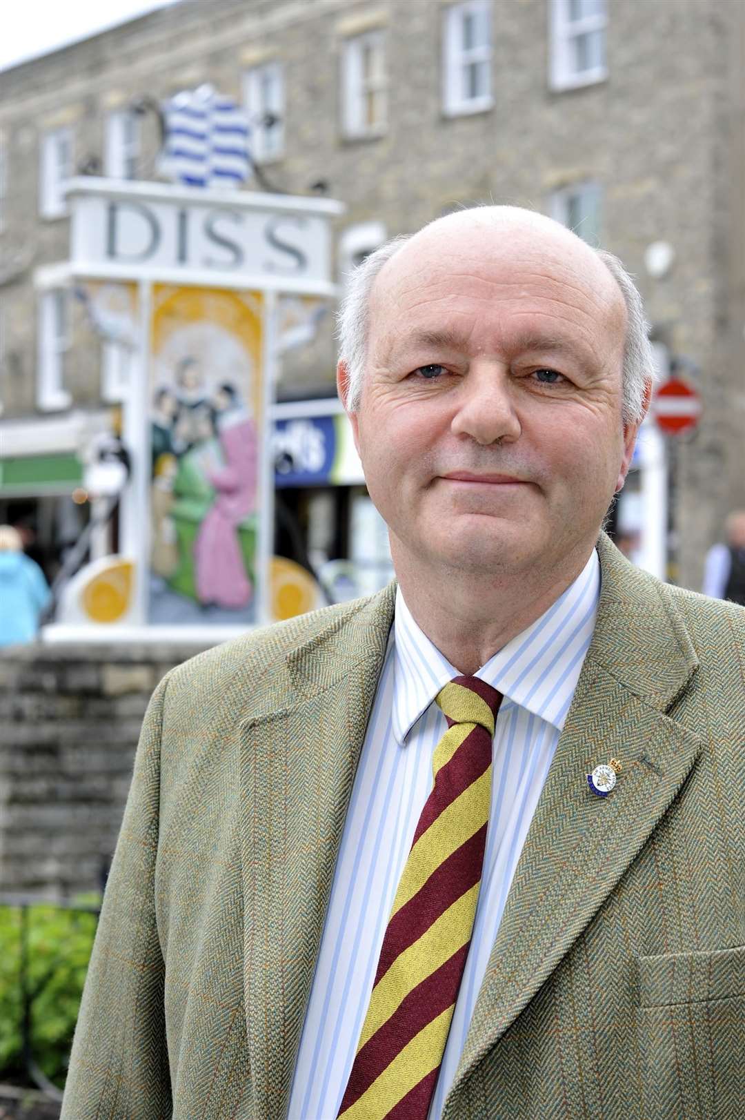 Diss, Norfolk. New Diss Mayor Keith Kiddie.