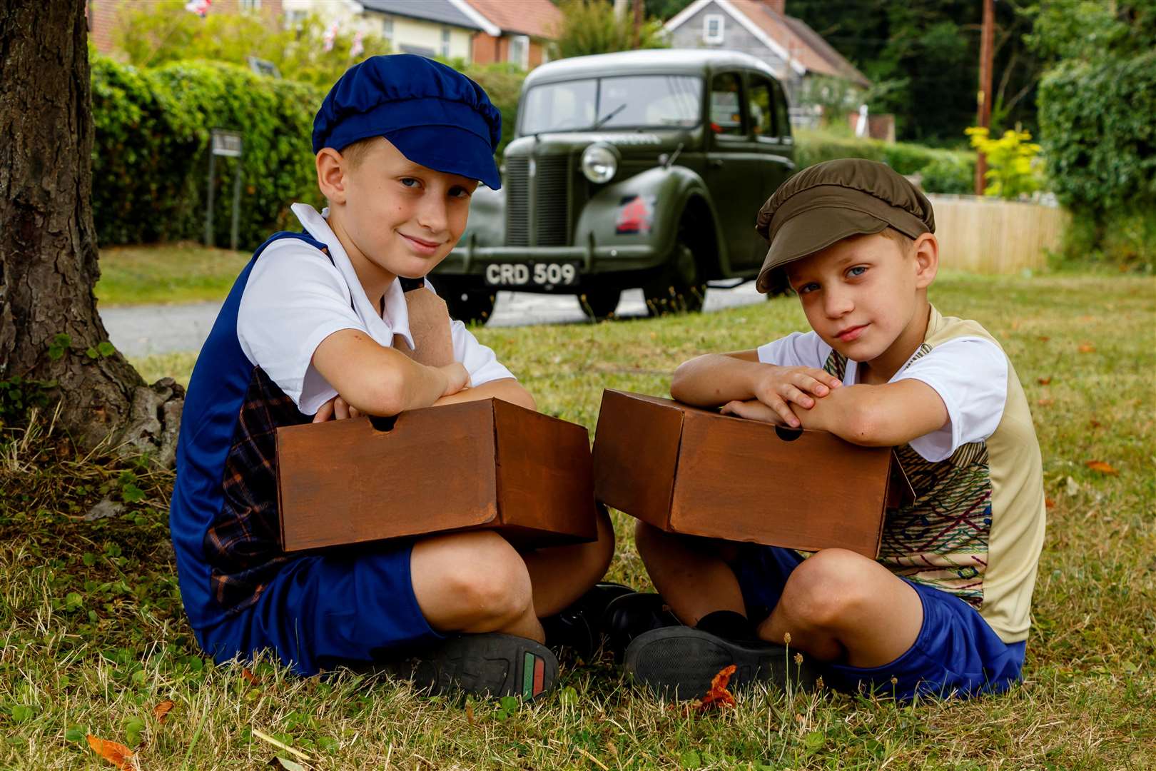 Robert and Adam Denney embrace the wartime theme.
