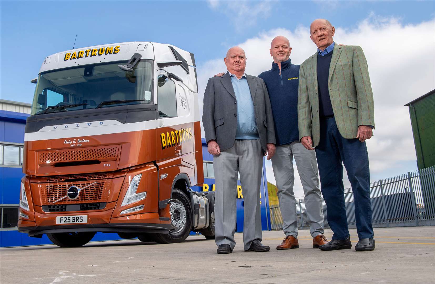 Joint managing director Robert Bartrum (centre) with his uncles Roy and Roger. Picture: Mike Sewell