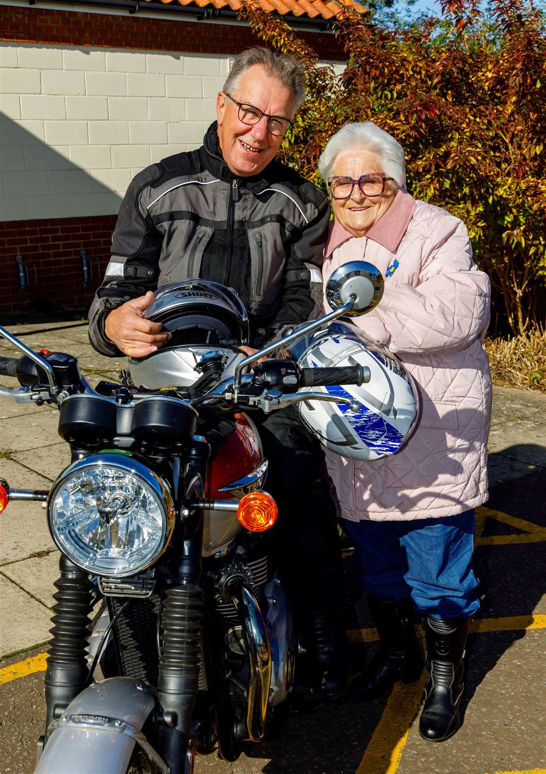 Greg Southgate with Phyllis. Picture: Mark Bullimore