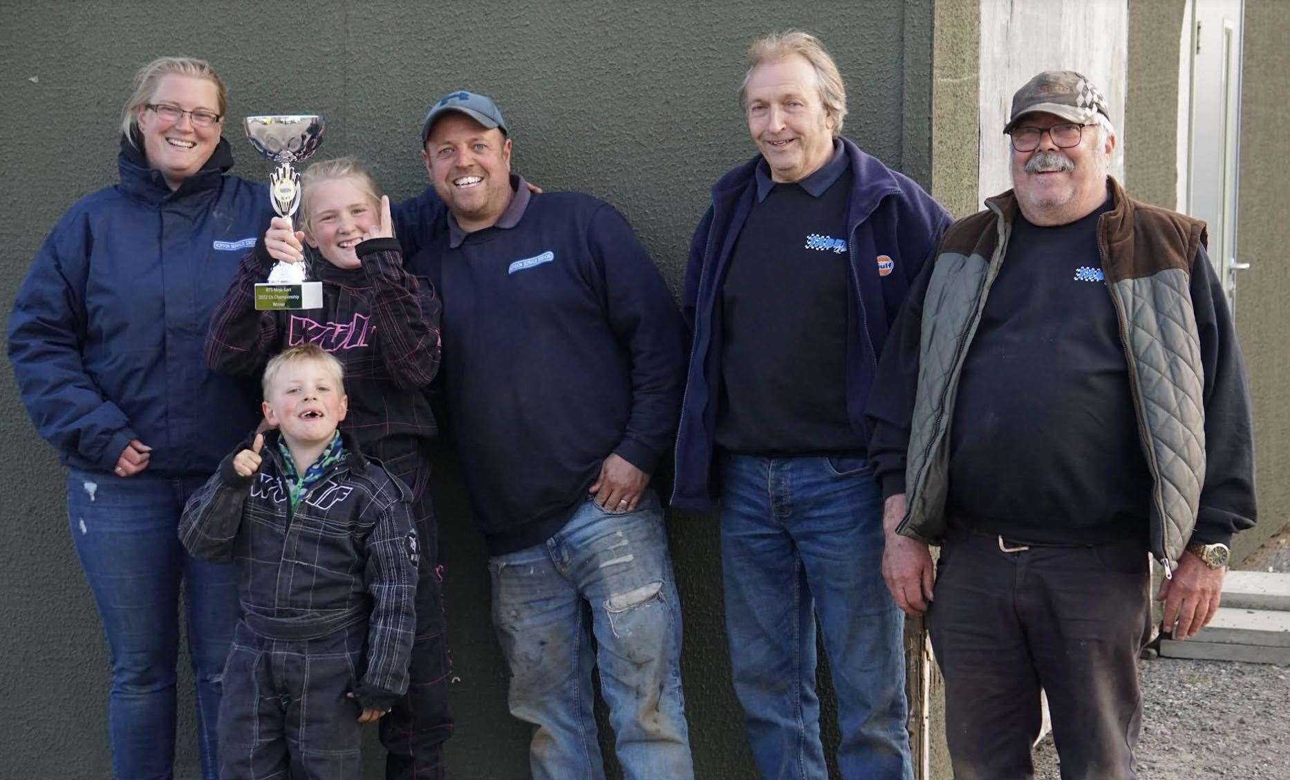 Rosie's family were cheering her on as she took home the silverware at Swaffham Racecourse last month. Picture: Peter Barber (56490206)