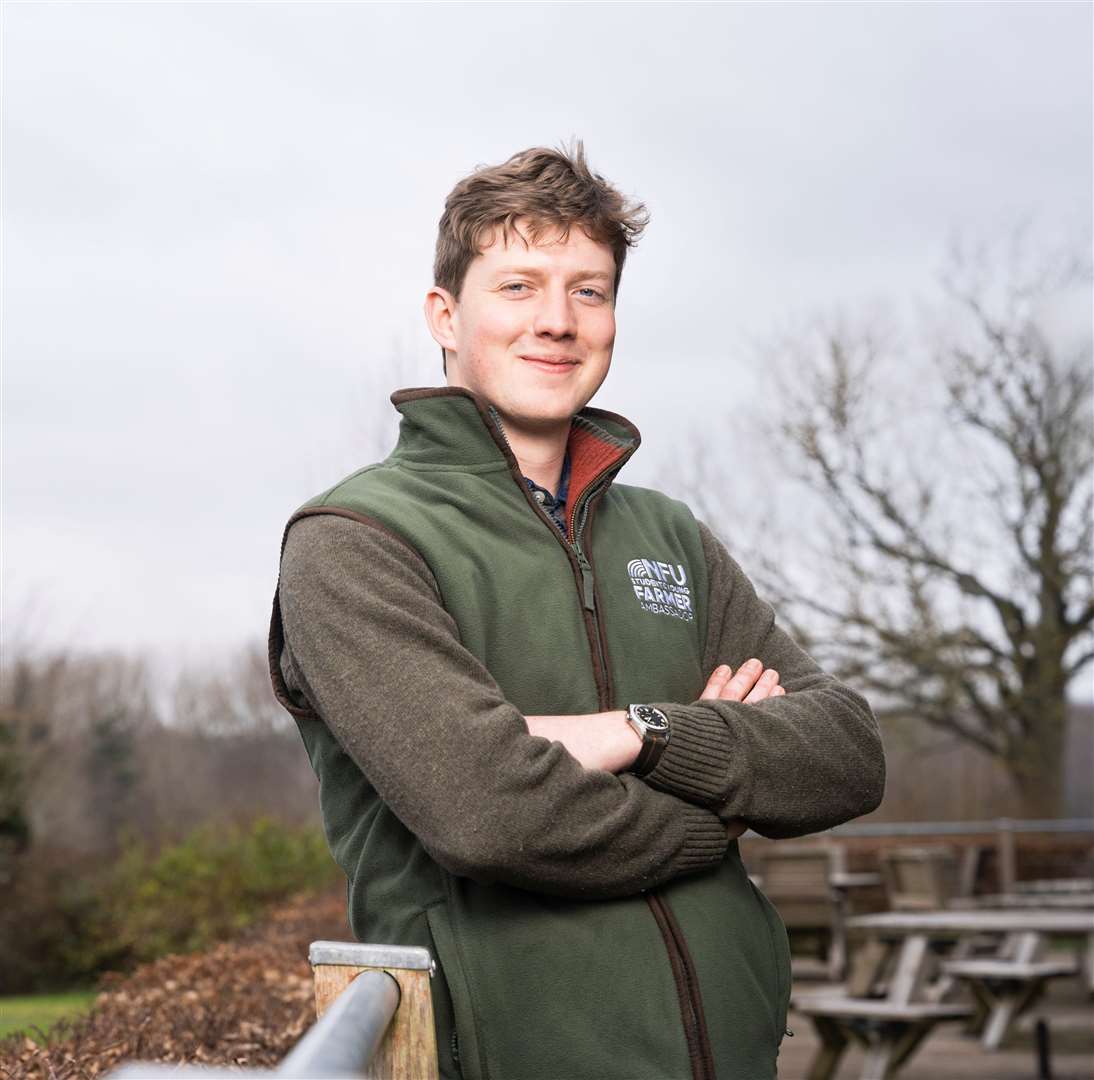 NFU Student and Young Farmer Ambassador, Jon Watt. Picture: NFU
