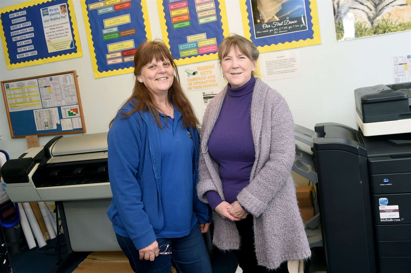 Alison Ellis and manager Elaine Verhaag. Picture by Mecha Morton.