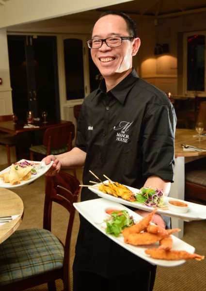 Re-opening of The Manor House (formerly The Dolphin) In Wortham, Suffolk. The Manor House will remain a village pub with the added benefit of a Thai restaurant too. Thai publican Nish Intrabel. ANL-150812-095250001