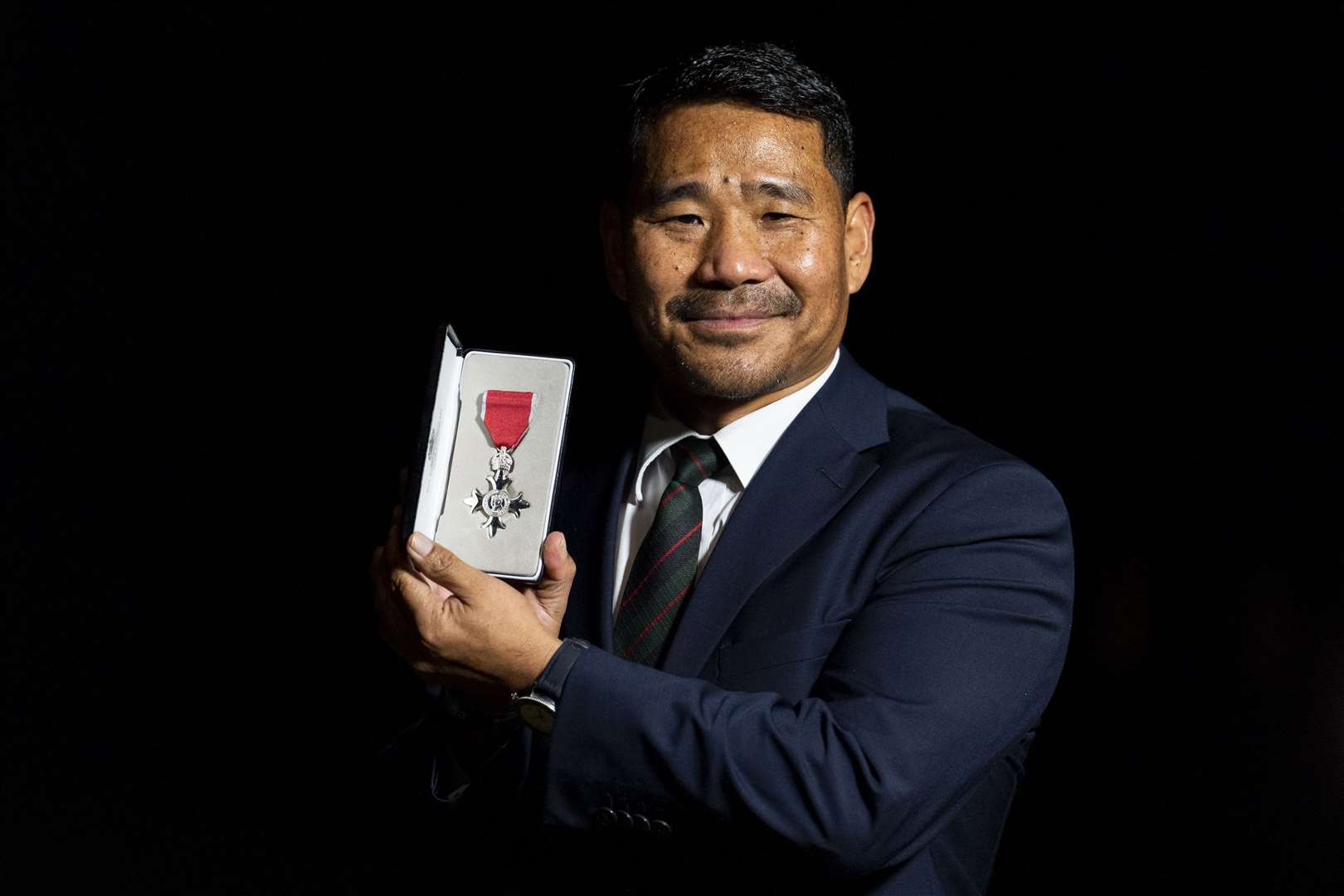 Hari Budha Magar after being made a Member of the Order of the British Empire at an Investiture ceremony at Windsor Castle (Jordan Pettitt/PA)