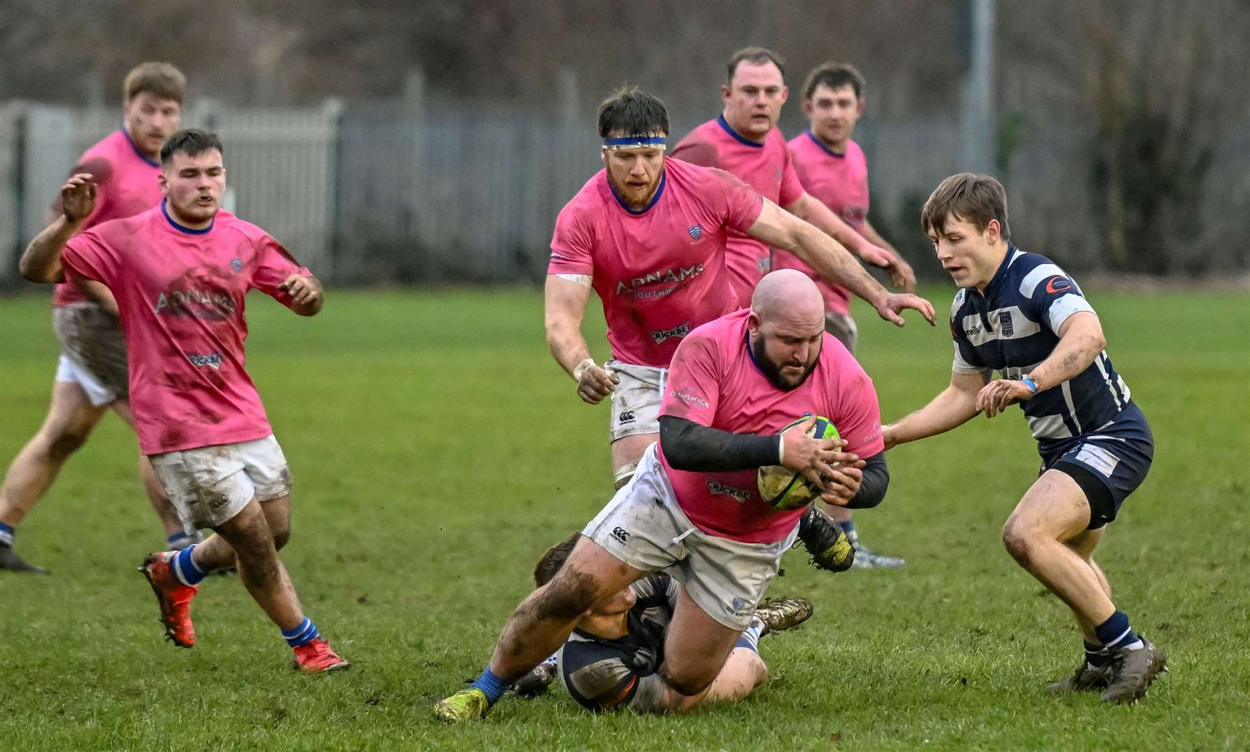 Matt Richards gains ground for Diss Picture: Keith Heppell