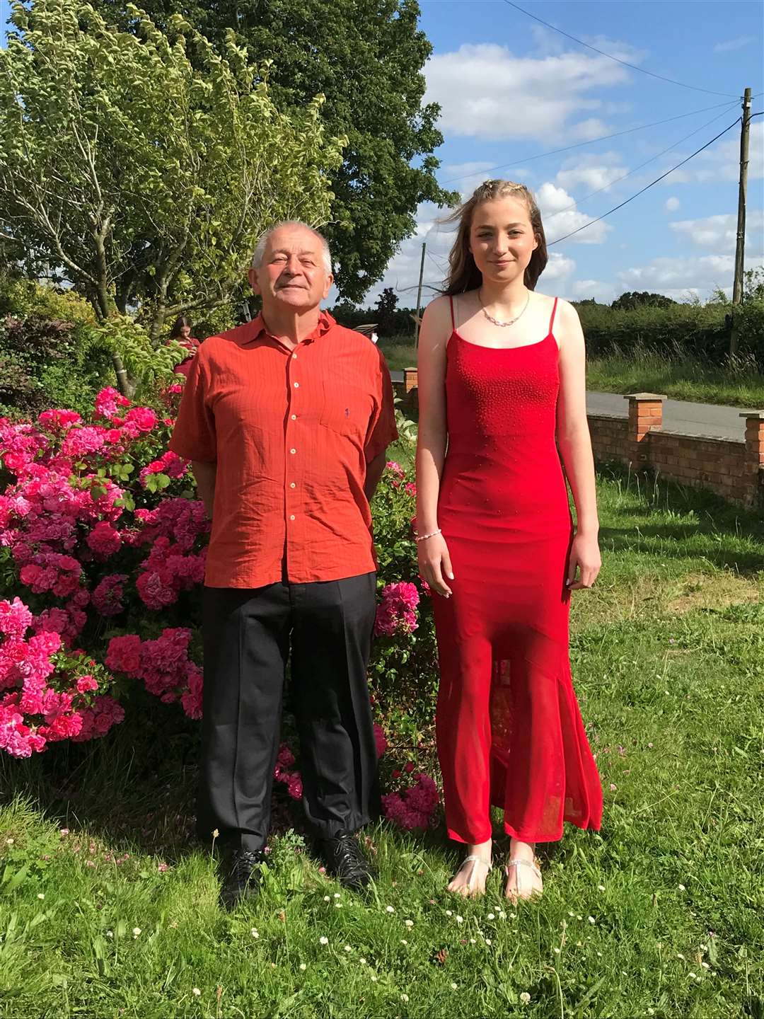Holly with her grandad, retired firefighter Paul Scott. Picture submitted