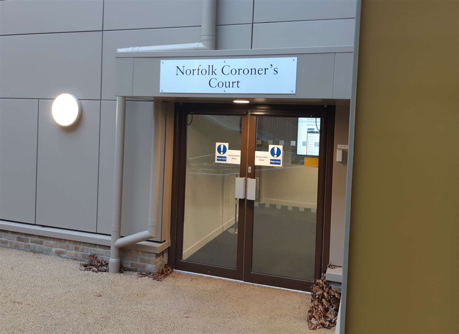 The Norfolk Coroner’s Court at County Hall, Norwich