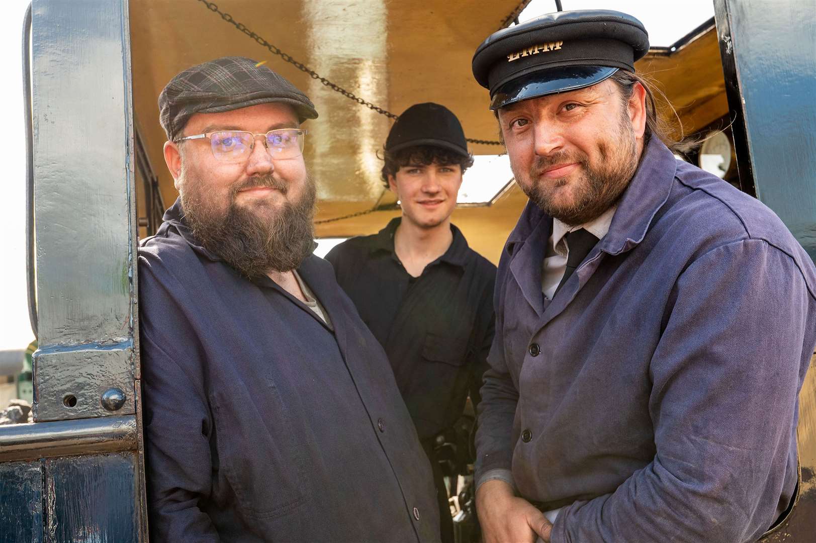 Volunteers, like Dave Weaver, left, were on hand to make sure the trains ran on time. Pictures: Mark Westley