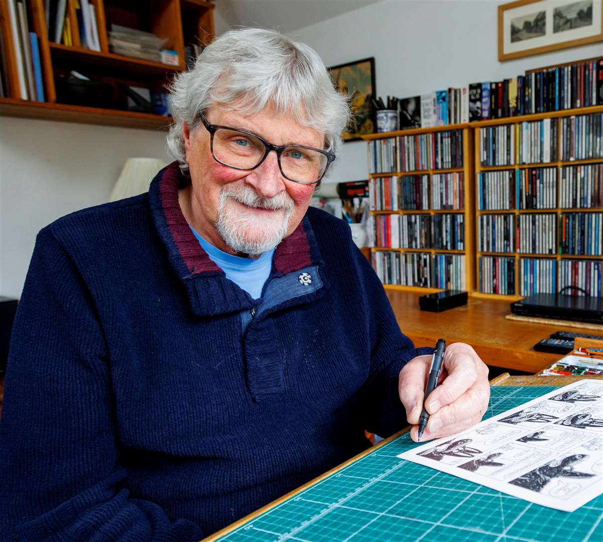 Mere Quacks artist Mike Webb. Picture: Mark Bullimore