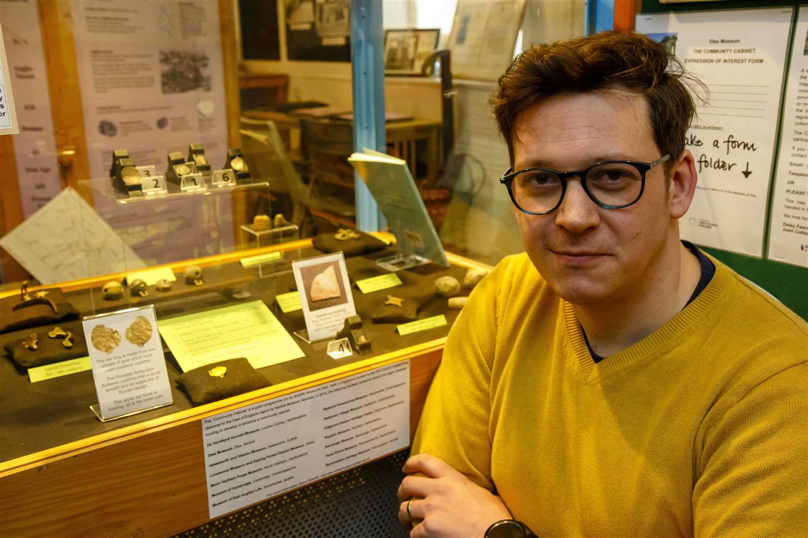 Joe Edwards-Gill with some of the items he's found in the local area. Pictures: Mark Bullimore Photography