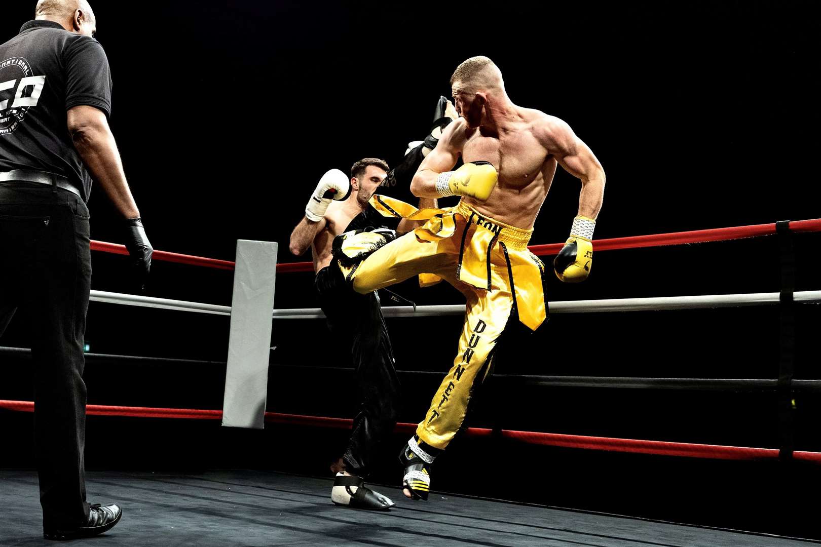 Leon Dunnett came back from hitting the canvas for the first time in his career Picture: Carl Denne