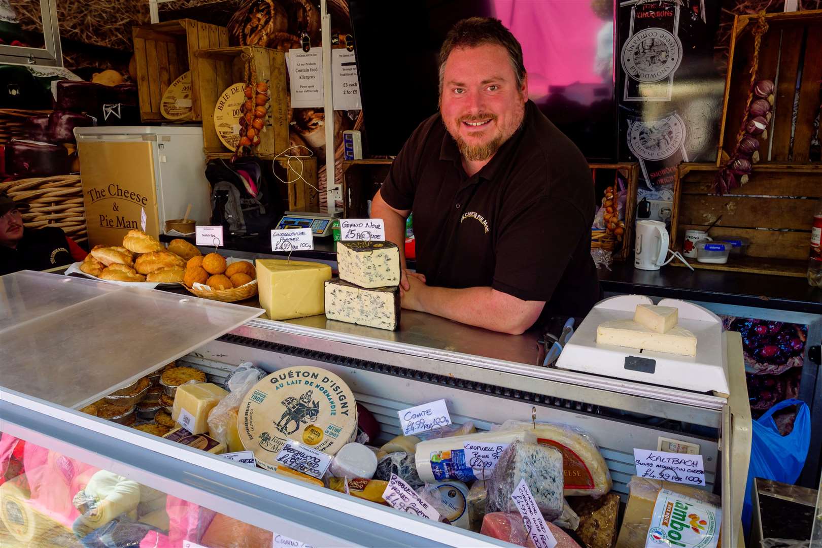 Peter Archer, the Cheese and Pie Man. Picture: Mark Bullimore
