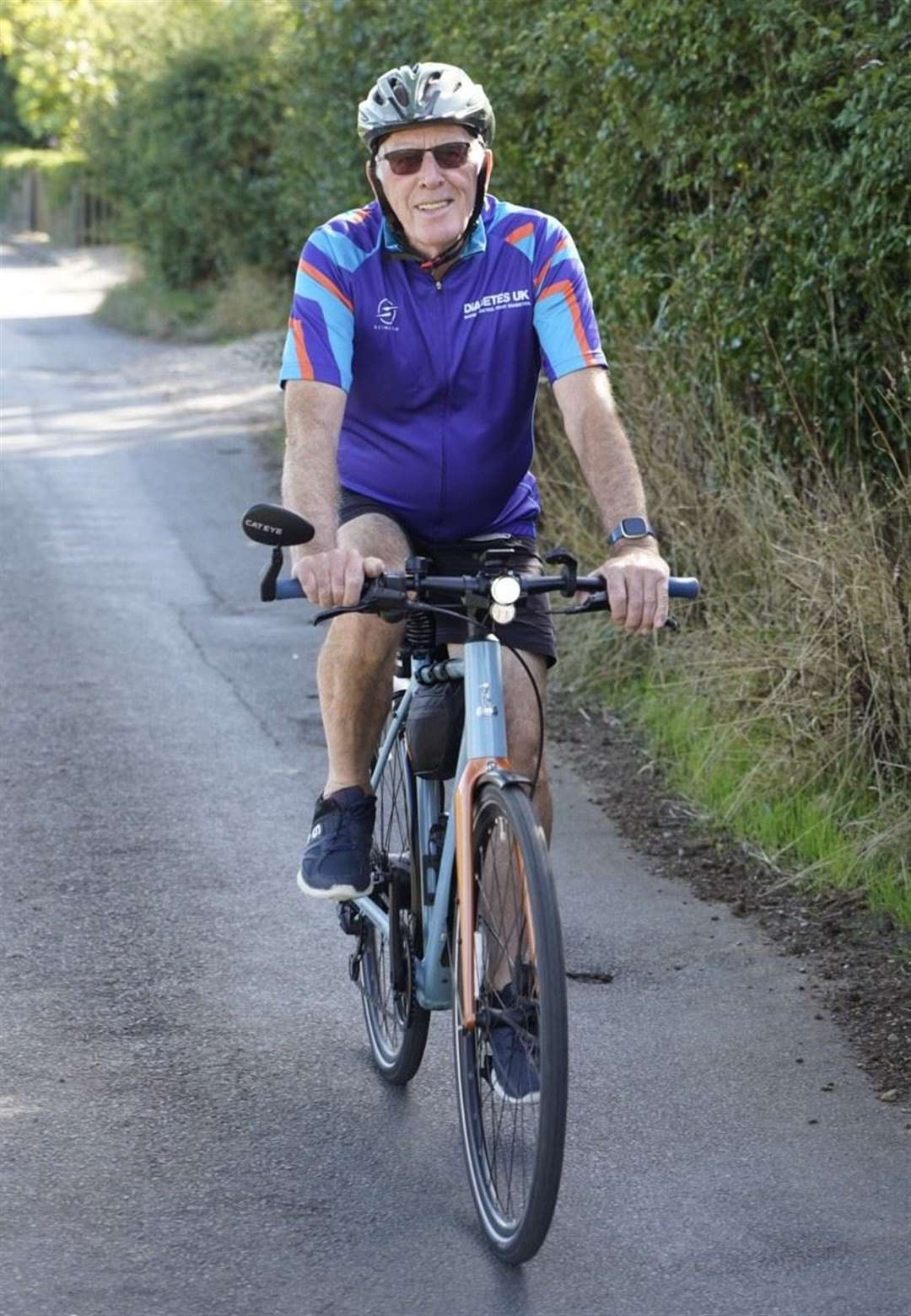 David Lambert has already started his 1,000 mile cycling challenge. Picture: Aaron Cargill