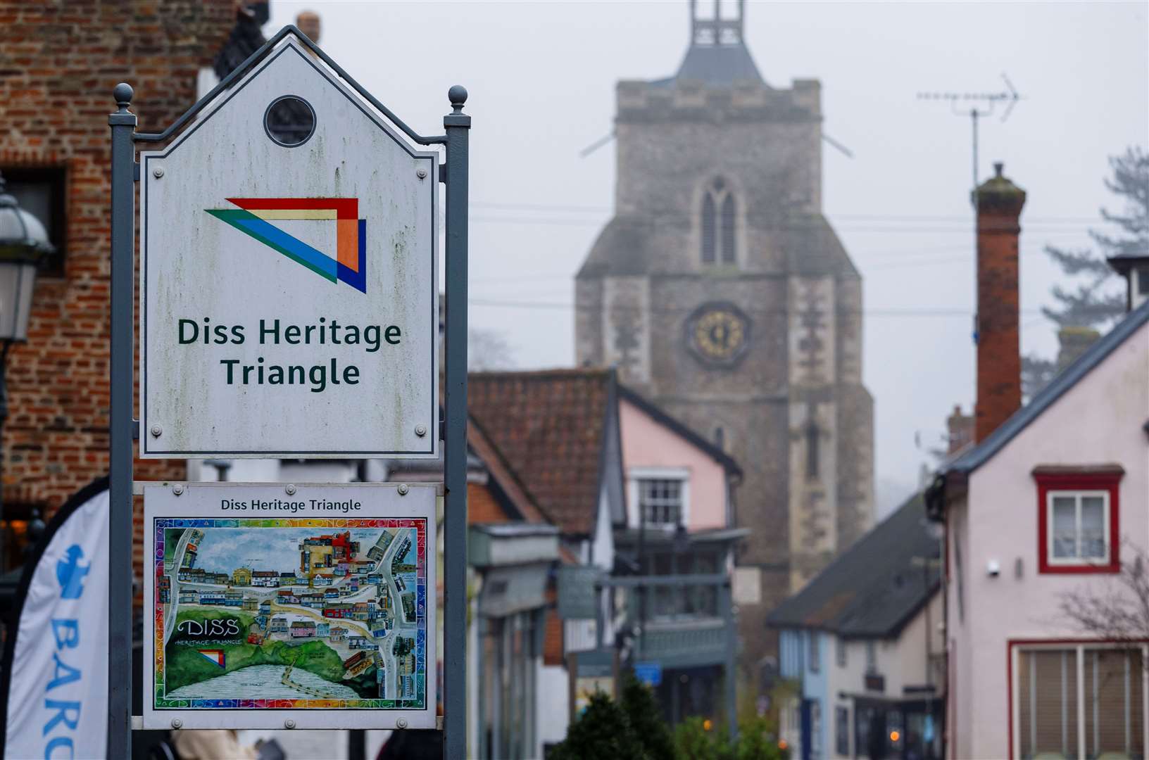 On of the projects the Diss Heritage Trust was involved in was the creation of the town's heritage triangle. Picture: Mark Bullimore